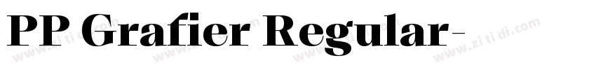 PP Grafier Regular字体转换